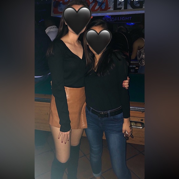 She + Sky Leather Skort Size Small - Picture 9 of 9